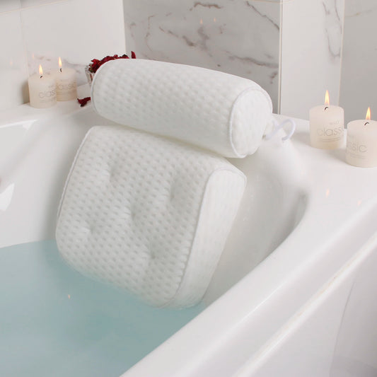 LuxBath Pillow for Bathtub Support Neck